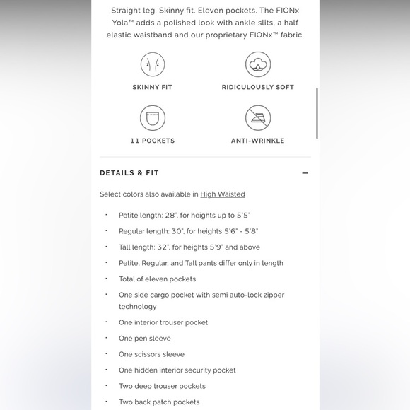 FIGS Yola Skinny Scrub Pants - Light Blue Drawstring Pants - Picture 4 of 12